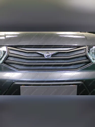 Защита радиатора (5 частей) Стрелка11 Стандарт (хром) Уаз Патриот 23632 1 рестайлинг пикап (2014-2016)