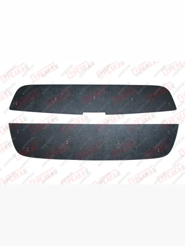 Зимняя заглушка решетки радиатора (низ) Стрелка11 (черная) Chevrolet Captiva 2-ой рестайлинг (2013-2016)