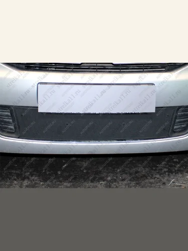 Зимняя заглушка решетки радиатора Стрелка11 (черная) CITROEN C-elysee дорестайлинг (2012-2017)