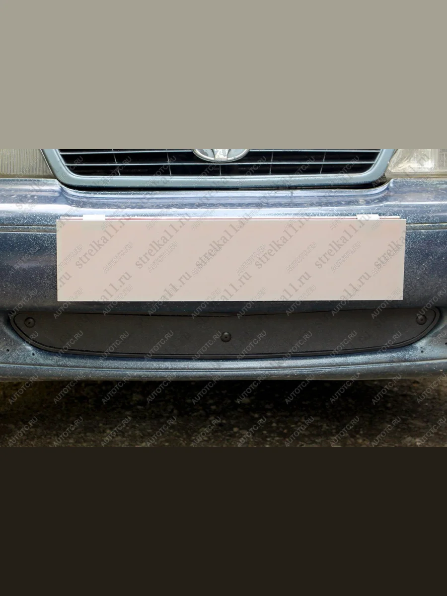 Зимняя заглушка решетки радиатора Стрелка11 Daewoo Nexia дорестайлинг (1995-2008) (черная)  в Самаре Самарской области