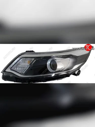 Левая фара (корректор, линзован) CHINA KIA Rio 3 QB рестайлинг седан (2015-2017)