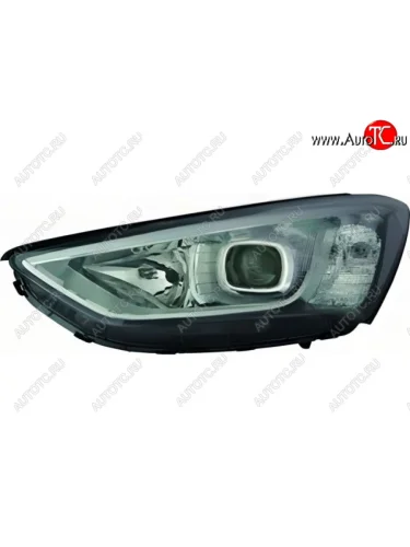 Левая фара (корректор, линзован) BODYPARTS Hyundai Santa Fe DM дорестайлинг (2012-2016)