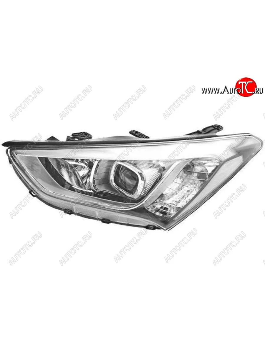 Левая фара (под корректор, диодная) BodyParts Hyundai Santa Fe DM дорестайлинг (2012-2016)  в Керчи Республика Крым
