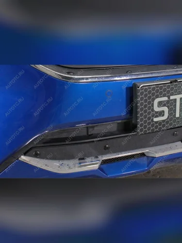 Зимняя заглушка решетки радиатора (низ) Стрелка11 (без датчика) Haval F7x дорестайлинг (2019-2022)