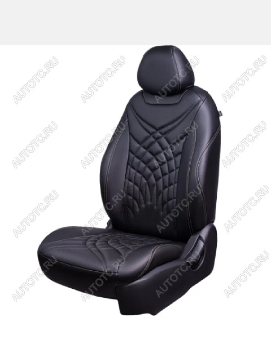 Комплект чехлов для сидений (РЗС 60/40 3Г Орегон) БАЙРОН ст ЖУК Lord Autofashion  Nissan Juke (2010-2020) 1 YF15 (черный, вставка черная, строчка бежевая)  в Самаре Самарской области