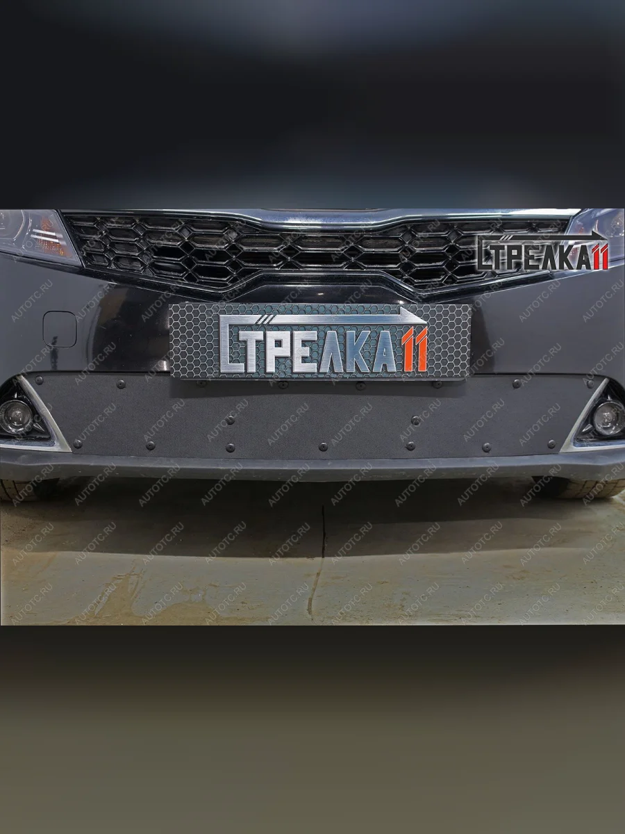  Зимняя заглушка решетки радиатора (с вентиляционной шторкой) Стрелка11  KIA Rio (2020-2025) 4 FB, 4 YB (черная)  в Самаре Самарской области