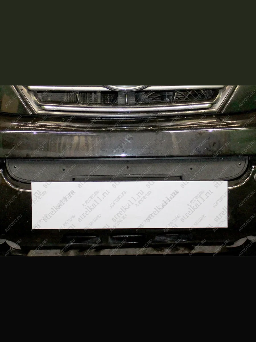 Зимняя заглушка решетки радиатора (низ) Стрелка11   KIA Sorento BL рестайлинг (2006-2010) (черная)  в Керчи Республика Крым