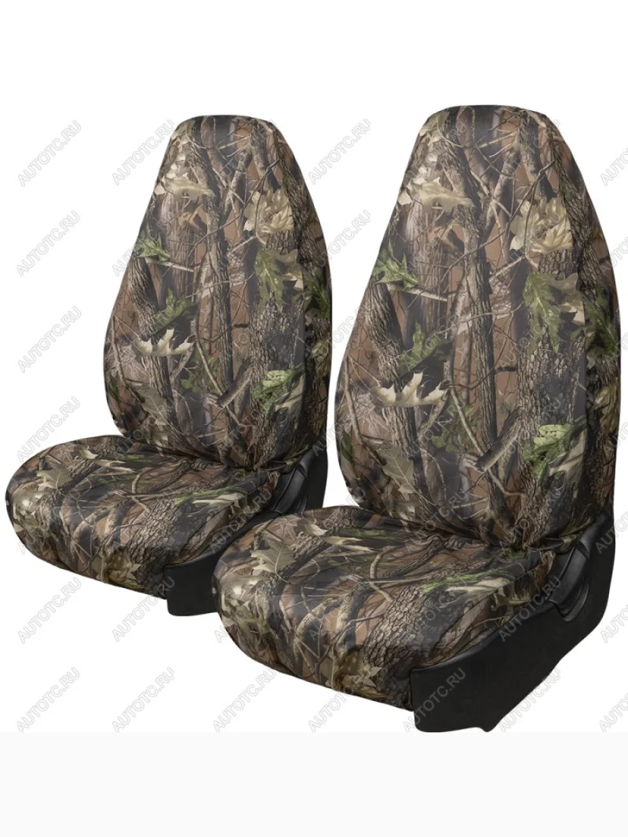 Комплект чехлов для сидений (2 места Оксфорд ) ОХОТА-РЫБАЛКА универсал Lord Autofashion JAC Sunray LC6T32 автобус (2020-2025) (Осенний клен №5)  в Керчи Республика Крым