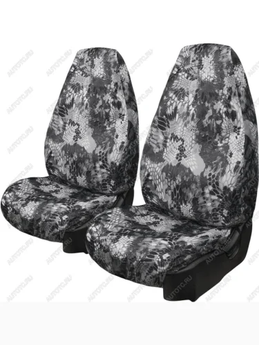 Комплект чехлов для сидений (2 места Оксфорд ) ОХОТА-РЫБАЛКА универсал Lord Autofashion (Серый цветок) Sokon Sokon (2008-2025)
