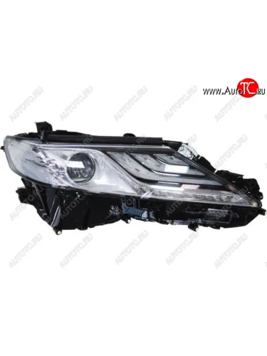 Правая фара (3 диодные полоски) CHINA Toyota Camry XV70 дорестайлинг (2017-2021)