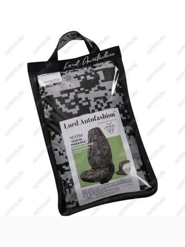 Комплект чехлов для сидений (5 мест Оксфорд ) ОХОТА-РЫБАЛКА универсал Lord Autofashion (Пиксель) Sokon Sokon (2008-2025)