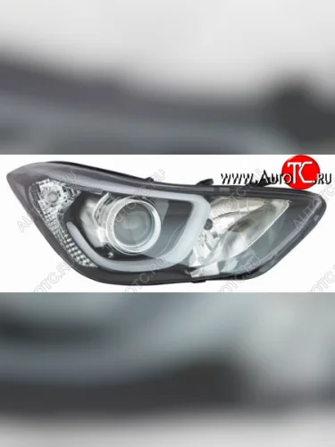 Правая фара (под корректор, диодная) DEPO Hyundai Elantra MD рестайлинг (2013-2016)