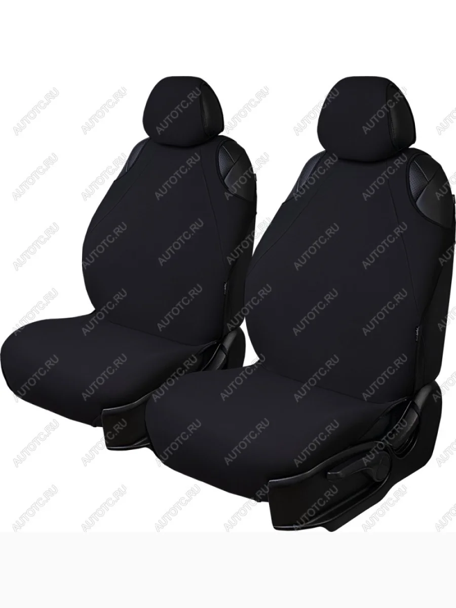 Универсальные чехлы сидений (майка 2 места Трикотаж) Lord Autofashion УРАЛ NEXT рестайлинг (2015-2025) (черный)  в Перми Пермском крае