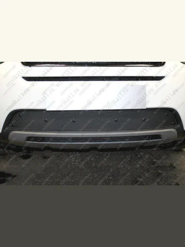 Зимняя заглушка решетки радиатора Стрелка11 (черная) Land Rover Discovery Sport  L550 (2014-2019) дорестайлинг