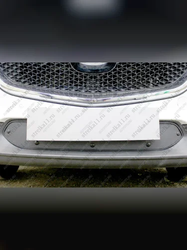 Зимняя заглушка решетки радиатора Стрелка11 (черная) Mazda CX-5 KF (2016-2025)