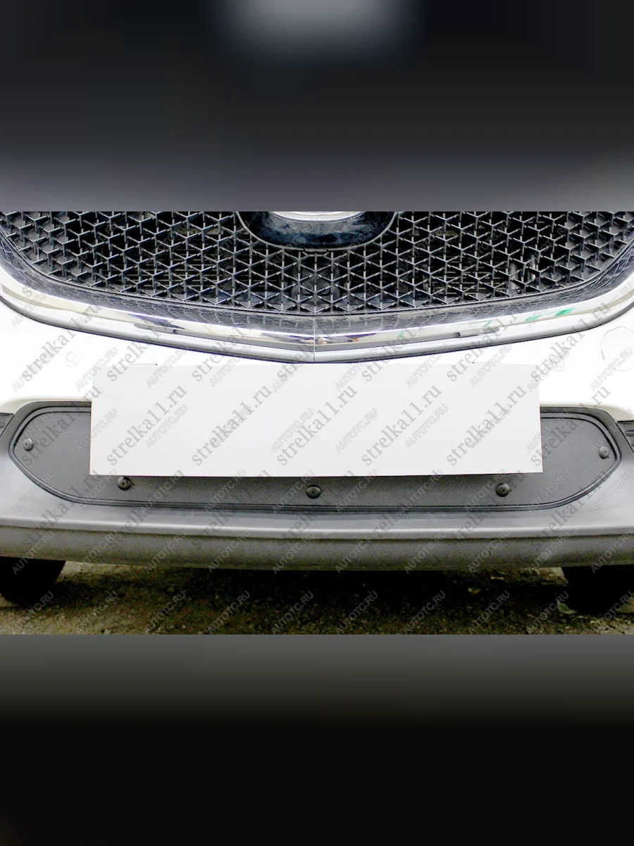 Зимняя заглушка решетки радиатора Стрелка11 Mazda CX-5 KF (2016-2025) (черная)  с доставкой в г. Пермь