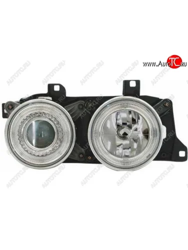 Правая фара (2 светящихся ободка) BODYPARTS BMW 5 серия E34 седан дорестайлинг (1988-1994)