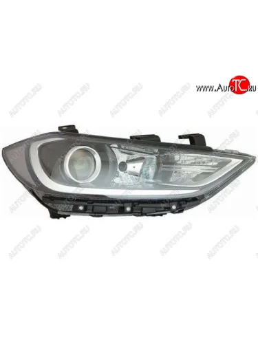 Правая фара (под корректор, диодная) BODYPARTS Hyundai Elantra AD дорестайлинг (2016-2019)