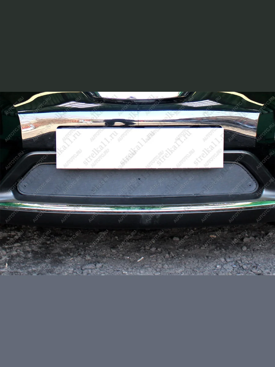 Зимняя заглушка решетки радиатора (низ) Стрелка11 Nissan X-trail 3 T32 дорестайлинг (2013-2018) (черная)  в Керчи Республика Крым