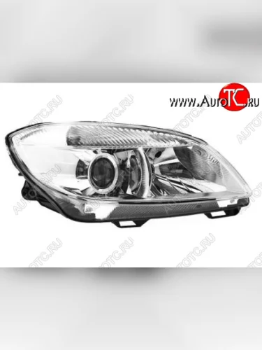 Правая фара (с электрокорректором, линзован) BodyParts Skoda Fabia Mk2 хэтчбэк рестайлинг (2010-2014)