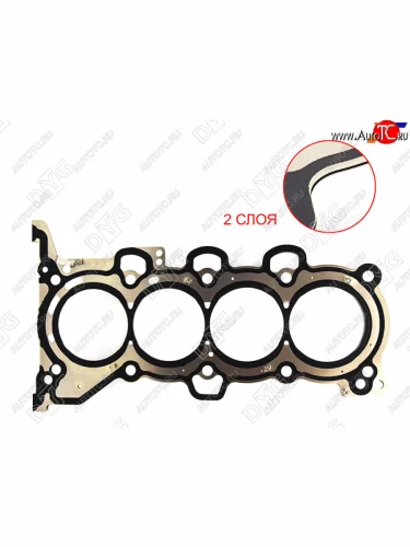 Прокладка ГБЦ 2,0 G4NA металл DYG KIA Soul PS рестайлинг (2017-2019)