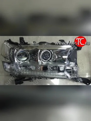Правая фара (линзован, с диодным модулем) DEPO Toyota Land Cruiser 200 2-ой рестайлинг (2015-2021)