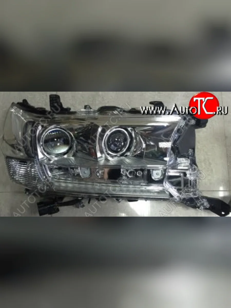 Правая фара (линзован, с диодным модулем) DEPO Toyota Land Cruiser 200 2-ой рестайлинг (2015-2021)  в Керчи Республика Крым