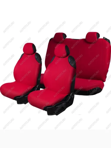 Универсальные чехлы сидений (майка 5 мест Трикотаж) Lord Autofashion (красный) Sokon Sokon (2008-2025)