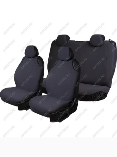Универсальные чехлы сидений (майка 5 мест Трикотаж) Lord Autofashion (темно-серый) Sokon Sokon (2008-2025)