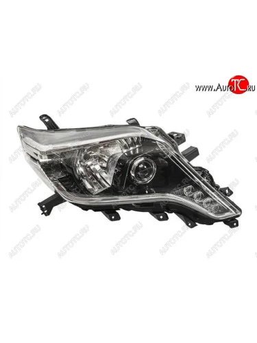 Правая фара (под корректор, диодная) BODYPARTS Toyota Land Cruiser Prado J150 1-ый рестайлинг (2013-2017)