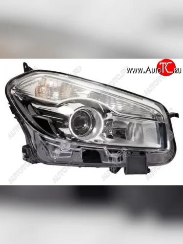 Правая фара (под корректор, линзован) DEPO Nissan Qashqai 1 J10 рестайлинг (2010-2013)