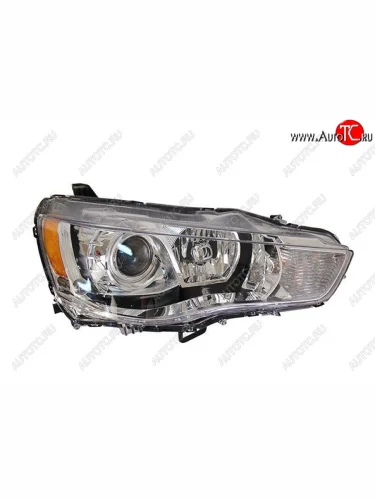 Правая фара (с электрокорректором, линзован) BODYPARTS Mitsubishi Outlander XL (CW)  рестайлинг (2010-2013)