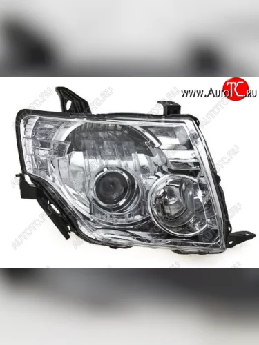 Правая фара (под корректор, ксенон) DEPO Mitsubishi Pajero 4 V80 дорестайлинг (2006-2011)