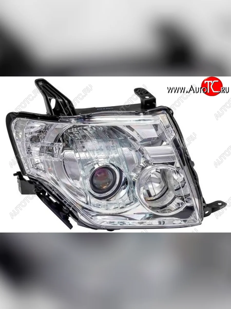 Правая фара (под корректор) DEPO Mitsubishi Pajero 4 V80 дорестайлинг (2006-2011)  в Перми Пермском крае