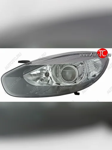 Правая фара (с электрокорректором, линзован) DEPO Renault Fluence рестайлинг (2012-2016)