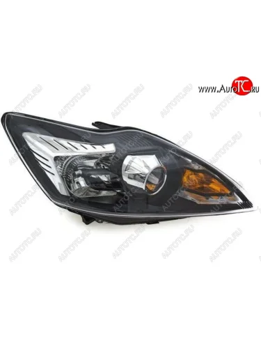 Правая фара (с электрокорректором, ксенон) DEPO Ford Focus 2 седан рестайлинг (2007-2011)