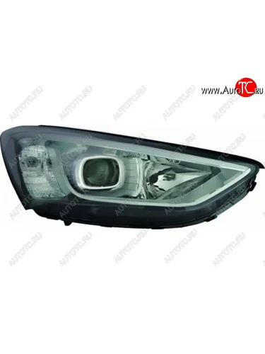 Правая фара (корректор, линзован) CHINA Hyundai Santa Fe DM дорестайлинг (2012-2016)