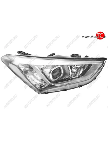 Правая фара (под корректор, диодная) DEPO Hyundai Santa Fe DM дорестайлинг (2012-2016)