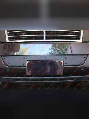 Зимняя заглушка решетки радиатора Стрелка11 (черная) SSANGYONG Rexton Y250 (2006-2012)