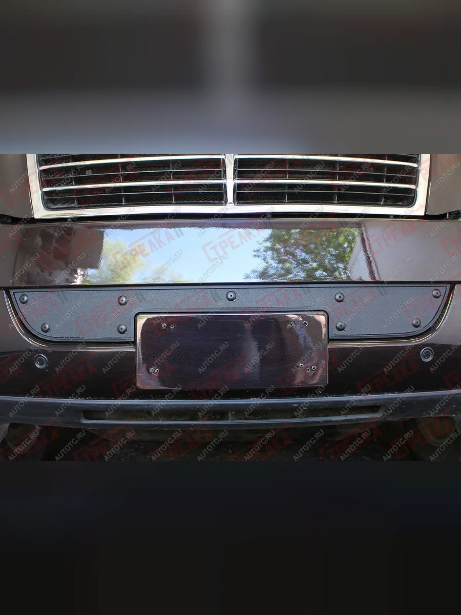 Зимняя заглушка решетки радиатора Стрелка11 SSANGYONG Rexton Y250 (2006-2012) (черная)  с доставкой в г. Пермь