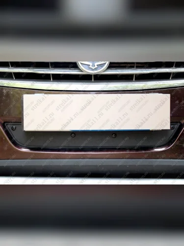 Зимняя заглушка решетки радиатора Стрелка11 (черная) SSANGYONG Rexton Y290 (2012-2017)