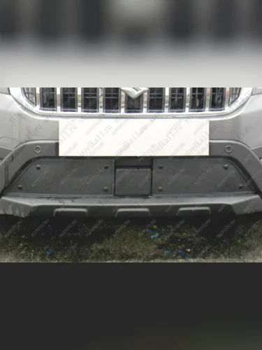 Зимняя заглушка решетки радиатора (II S-Cross) Стрелка11 (черная)  