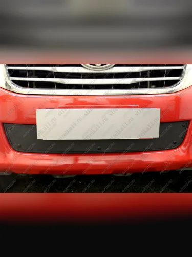 Зимняя заглушка решетки радиатора (низ) Стрелка11 (черная)  