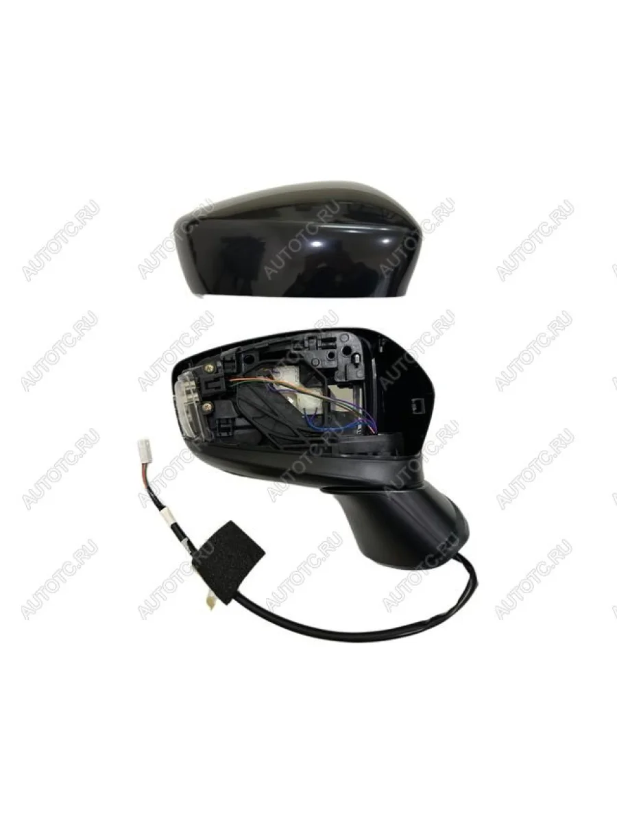 Боковое правое зеркало заднего вида (электрическое, с подогревом, с датчиком температуры, диодные ук. поворота) BodyParts Mazda 3/Axela BM дорестайлинг седан (2013-2016) (неокрашенное)  в Перми Пермском крае