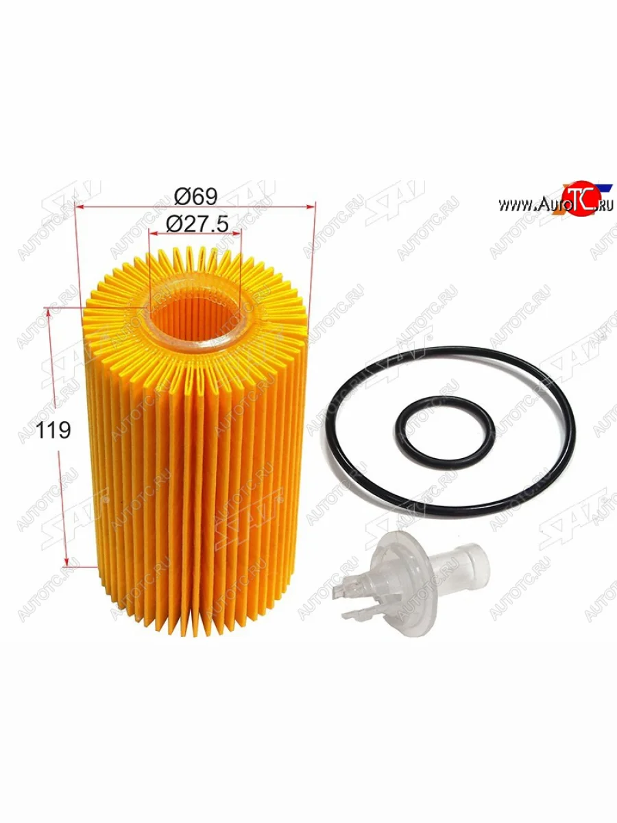 Фильтр масляный картридж дв1VDFTV,3UR-FE SAT Lexus LX570 J200 дорестайлинг (2007-2012)  с доставкой в г. Керчь