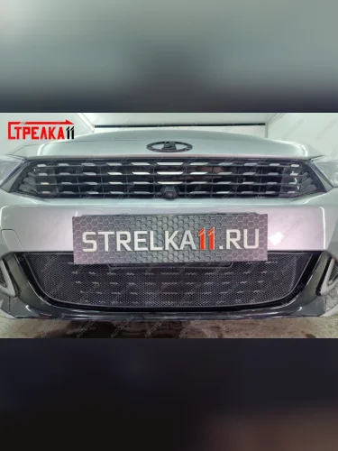 Защита радиатора Стрелка11 (низ) Стандарт (черная) Kaiyi Е5 (2021-2025)