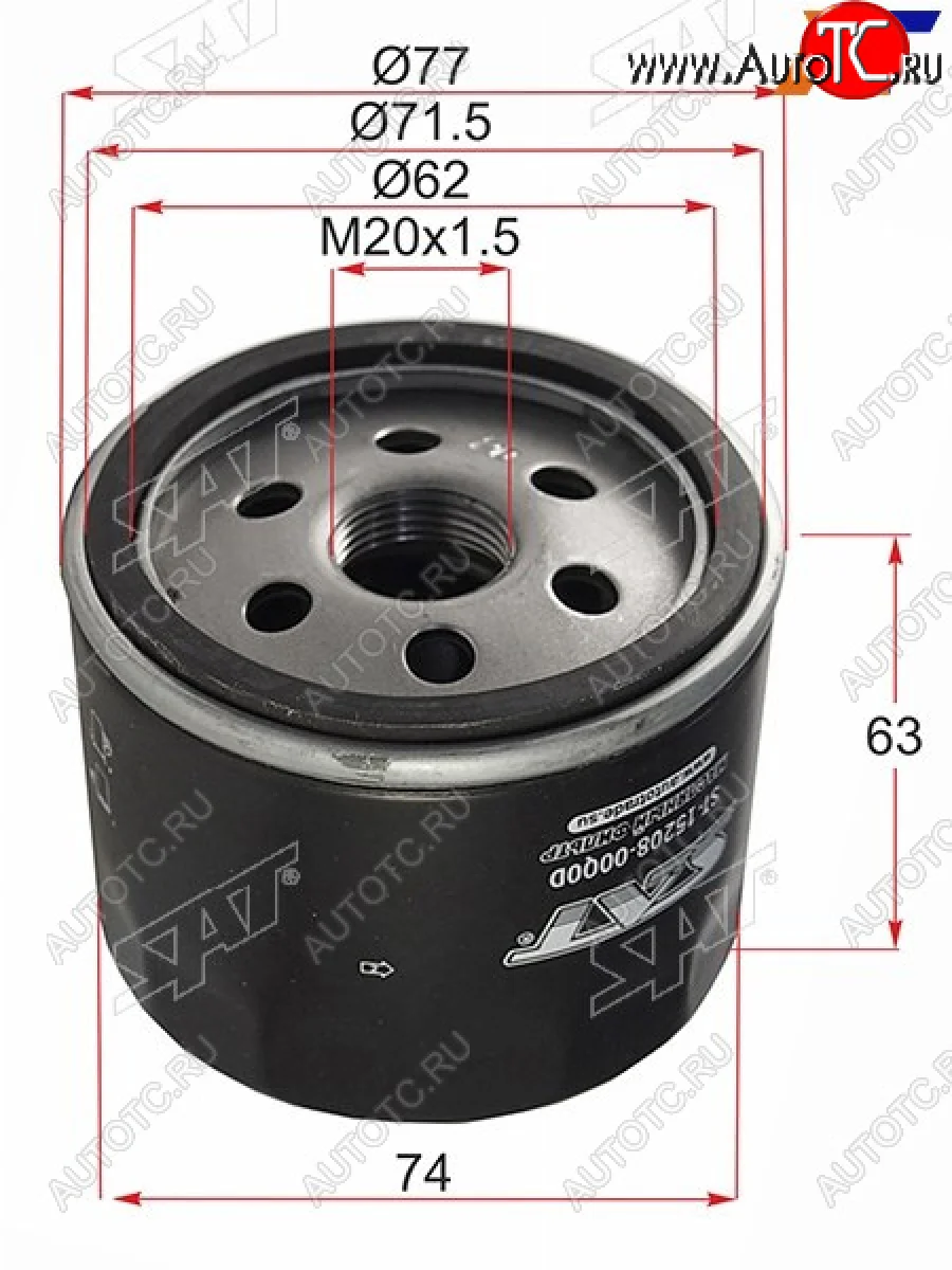 Фильтр масляный SAT Nissan Micra K12 5 дв. 2-ой рестайлинг (2007-2010)  в Керчи Республика Крым