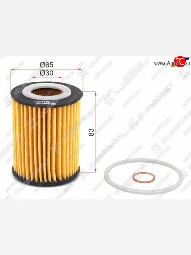 Фильтр масляный картридж N13B16N13B16A KOLBENSCHMIDT BMW 1 серия ( F21,  F20) - 3 серия  F30