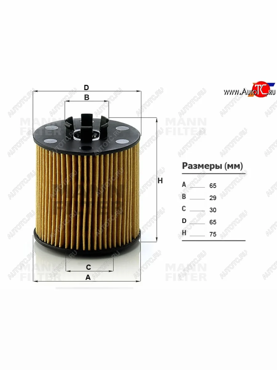 Фильтр масляный картридж MANN Skoda Fabia Mk2 хэтчбэк рестайлинг (2010-2014)  в Перми Пермском крае