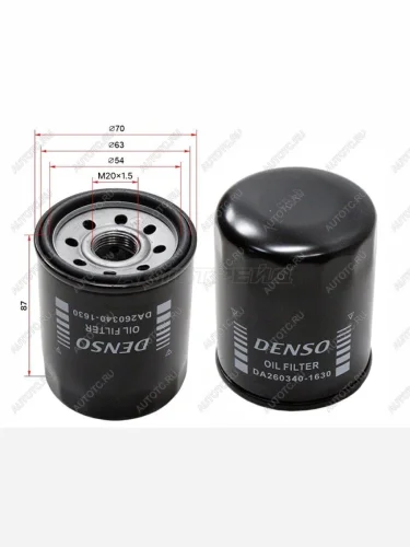 Фильтр масляный DENSO Honda Civic  EJ,EK,EM (1995-2000) седан дорестайлинг, хэтчбэк 3 дв. дорестайлинг, седан рестайлинг, хэтчбэк 3 дв. рестайлинг